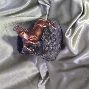Bronze horse pencil holder